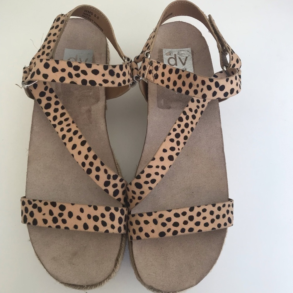 Dolce Vida animal print espadrille NWOT size 9.5